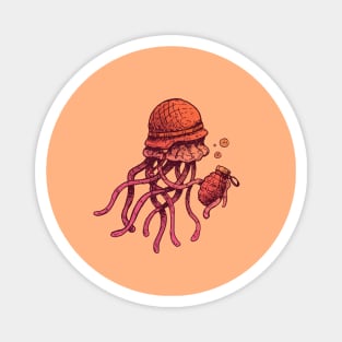 Jellyfish Soldier Magnet